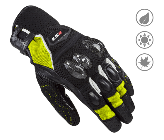 LS2 Spark II Air Black/H-V Yellow MAN